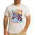 Boston Terrier Dog Christmas Snowman Winter Snow Men's Casual T-Shirt White