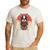 Boston Terrier Dog Japanese Style Samurai Dogs Men's Casual T-Shirt White