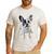 Boston Terrier Dog Motif Pet Art Boston Terrier Men Women Kids Men's Casual T-Shirt White