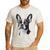 Boston Terrier Dog Motif Pet Illustration Boston Terrier For Men Women Kids Men's Casual T-Shirt White