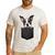 Boston Terrier Dog Puppy Dog In Pocket Cute Pet Lover Men's Casual T-Shirt White