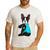 Boston Terrier I Love Mom Apparel Men's Casual T-Shirt White