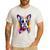 Boston Terrier Lover Pop Art Color Boston Terrier Dog For Men Women Girls Kids Men's Casual T-Shirt White