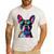 Boston Terrier Lovers Pop Art Boston Terrier Men's Casual T-Shirt White