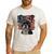 Boston Terrier Patriotic 4th Of July USA American Flag Men's Casual T-Shirt White