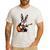 Boston Terrier Playing Guitar Boston Terrier Men's Casual T-Shirt White