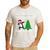 Boston Terrier Santa Hat Dabbing Around The Christmas Tree Men's Casual T-Shirt White