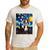 Boston Terrier Starry Night Van Gogh Art Men's Casual T-Shirt White