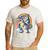 Boston Terrier Unicorn Riding Dinosaur T-Rex Girls Rainbow Men's Casual T-Shirt White