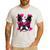Boston Terrier Valentines Day Shirt Heart Dog Lover Men's Casual T-Shirt White