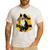 Boston Terrier s Mid-Century Modern Art s Street Grunge Men's Casual T-Shirt White