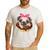 Cute Pug Shirt Donut Girls Dog Men's Casual T-Shirt White