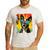 Dog Boston Terrier Hawaiian Men's Casual T-Shirt White