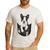 Dog Lovers Boston Terrier In Pocket Dog Face For Men Women Kids Men's Casual T-Shirt White