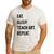 Eat Sleep Teach Art Repeat Teaching Art Teacher Men's Casual T-Shirt White