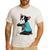 Father's Day Gift Dog Dad Boston Terrier i Love Dad Tattoo Men's Casual T-Shirt White