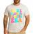In My Glowing Teacher Era Groovy Colorful Bright Men's Casual T-Shirt White