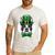 Green Boston Terrier Shamrock St Patricks Day Boston Terrier Men's Casual T-Shirt White