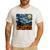 Halloween Pumpkin Starry Night Van Gogh Art Teacher Men's Casual T-Shirt White Halloween Pumpkin Starry Night Van Gogh Art Teacher Men's Casual T-Shirt White