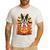 Halloween Retro Boston Terrier Men's Casual T-Shirt White