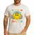 Happy To See Your Face Hippie Smile Back To School Teachers Men's Casual T-Shirt White