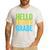 Hello Fourth Grade Shirt 4th Grade Boy Girl Student Teacher Men's Casual T-Shirt White