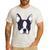 Kids Boston Terrier Dog For Women And Girls Men's Casual T-Shirt White