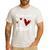 Kindergarten Has My Heart Buffalo Print Teacher Valentine Men's Casual T-Shirt White Kindergarten Has My Heart Buffalo Print Teacher Valentine Men's Casual T-Shirt White