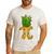 Math Teacher Hawaiian Shirts Pineapple Pi Day Symbol Men's Casual T-Shirt White