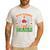 Math Teacher Love Brain Heart Skeleton Hand Zombie Halloween Men's Casual T-Shirt White