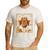 Math Turkey Teacher Thanksgiving Geometric Pi Equation Men's Casual T-Shirt White