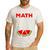 Math Watermelon Calculation Joke Teacher Student Men's Casual T-Shirt White