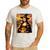 Mona Lisa Pumpkin Halloween Art Teacher Witchy Women Kids Men's Casual T-Shirt White