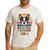 Retro Boston Terrier Dad Men's Casual T-Shirt White