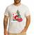 Santa Ugly Christmas Tree Lights Boston Terrier Dog Lover Men's Casual T-Shirt White