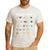 Space Alphabet Galaxy Astronaut Planets Student Teacher Men's Casual T-Shirt White