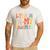 I Teach In My Pajamas Retro Groovy Teacher Humor Men's Casual T-Shirt White