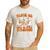 Teacher Halloween Trick Or Teach Retro Groovy Floral Ghost Men's Casual T-Shirt White Teacher Halloween Trick Or Teach Retro Groovy Floral Ghost Men's Casual T-Shirt White