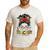 Teacher Life Messy Bun Glasses Leopard Sunflower Men's Casual T-Shirt White