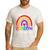 Teacher You Are a Rainbow Of Possibilities Funny Men's Casual T-Shirt White