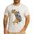 Teacher Shirt Giraffe Holding Books Bookworm Librarian Men's Casual T-Shirt White Teacher Shirt Giraffe Holding Books Bookworm Librarian Men's Casual T-Shirt White