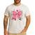 Teaching Is A Work Of Heart Pencil Bow Teacher Valentine Men's Casual T-Shirt White