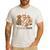 Trick Or Teach Groovy Teacher Halloween Floral Ghost Men's Casual T-Shirt White