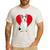 Valentine's Day Boston Terrier Lover Men's Casual T-Shirt White