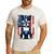 Vintage Boston Terrier Dog American US USA Flag Pets Dogs Men's Casual T-Shirt White