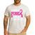 I Wear Pink For My Teacher Breast Cancer Awareness Men's Casual T-Shirt White