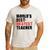 World's Best Okayest Teacher ACY025a For Men Women Men's Casual T-Shirt White World's Best Okayest Teacher ACY025a For Men Women Men's Casual T-Shirt White
