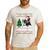 Xmas Tree Lighting Santa Riding Boston Terrier Christmas Men's Casual T-Shirt White