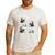 Xmas Tree Santa Riding Boston Terrier Christmas Men's Casual T-Shirt White