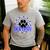 Blue Bobcats School Spirit Coquette Bow Mascot Teacher Men's Casual T-Shirt Sport Grey